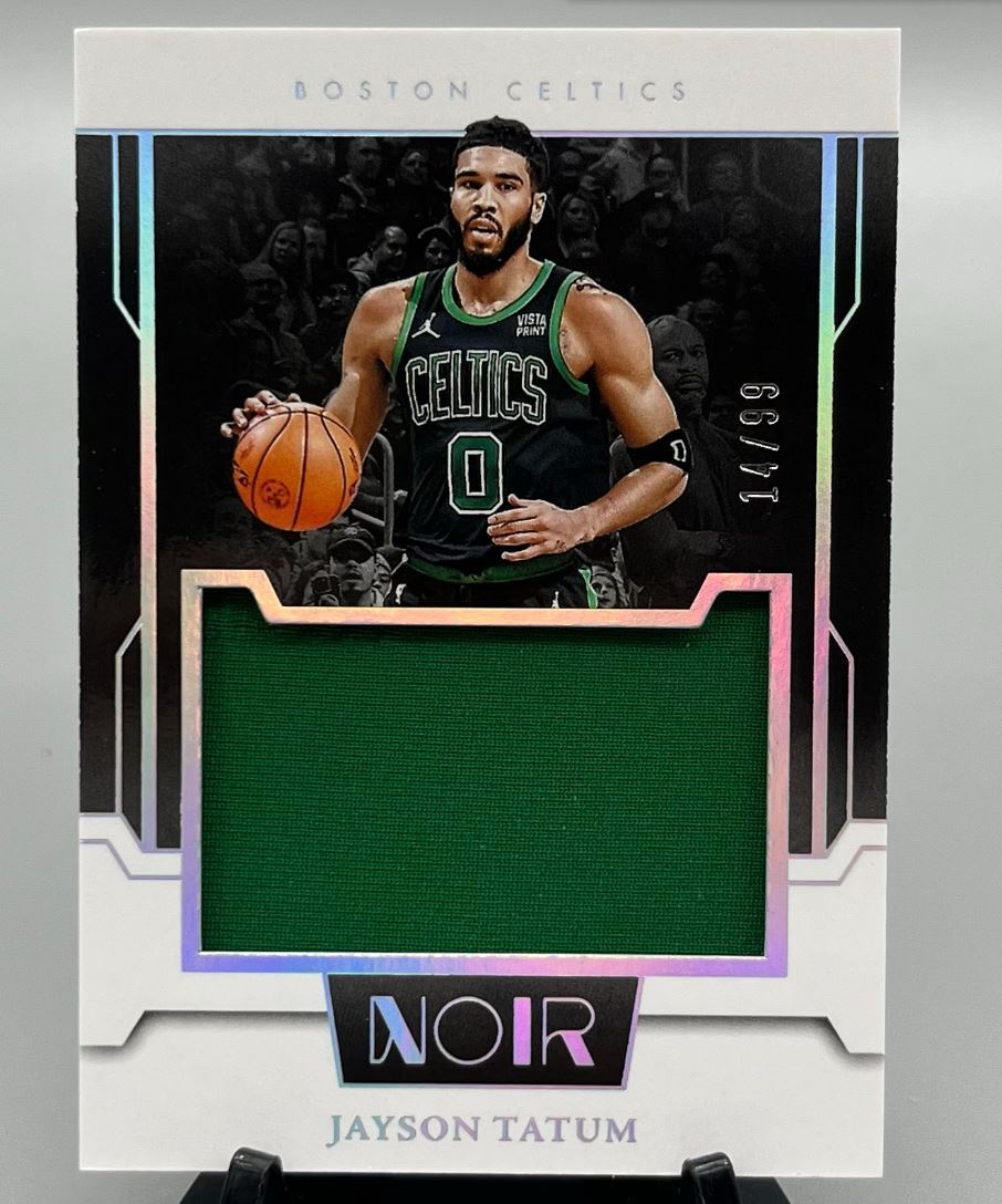 Jayson Tatum 2023-24 Panini Noir SP Jumbo Jersey Patch Boston Celtics /99 -gk