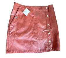 NWT  69 Urban Outfitters Med Mini Skirt w/ snaps terra cotta