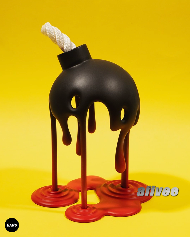 MIGHTY JAXX JASON FREENY Melting Bomb Trendy Play Handmade Figure