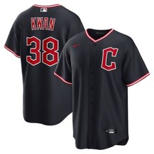 Cleveland Guardians Steven Kwan #38 Nike Navy Alternate 2026 Official MLB Jersey