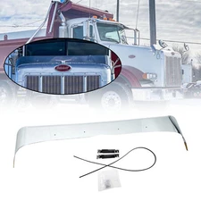 430 STAINLESS STEEL BUG SHIELD FOR 1993-2007 PETERBILT 378/379 SHORT HOOD