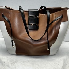Roger Vivier Viv Large Multicolor Calfskin Tote Bag With Dust Bag