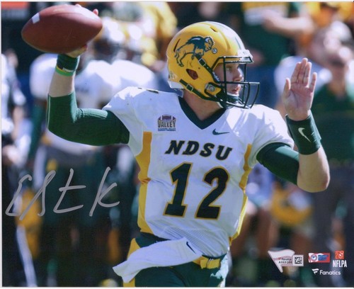 Easton Stick North Dakota State Bison Autographed 8" x 10" Close Up Throw Photo