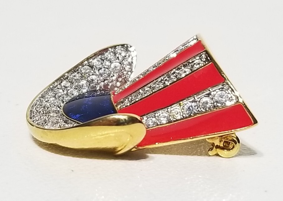 Rare Vintage Kenneth Jay Lane Uncle Sam Top Hat 4… - image 7