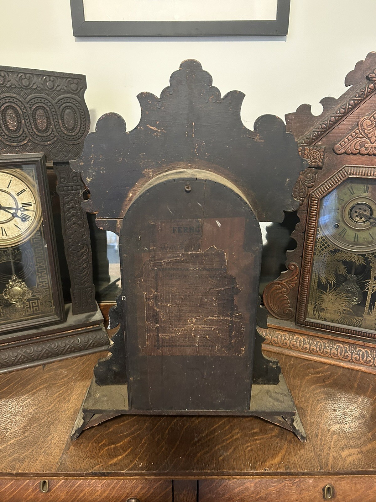 ANTIQUE KITCHEN CLOCK CASE PARTS REPAIR eBay