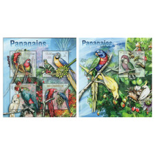 Parrots Stamp Bundle of 2 Punica Granatum Eclectus Roratus S/S MNH #6687-6690