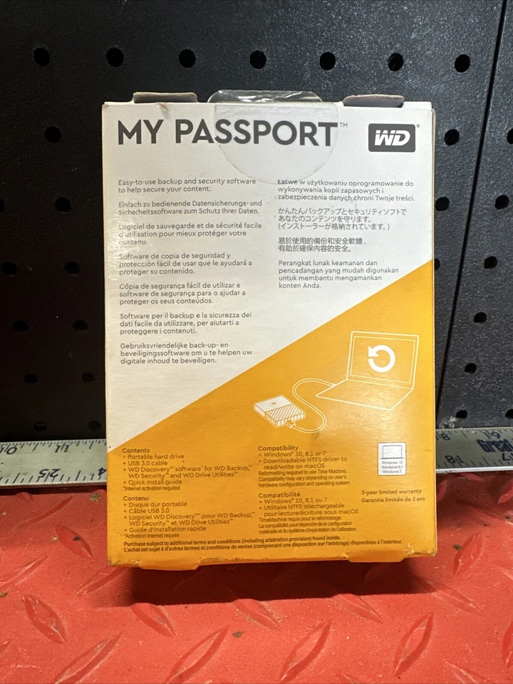 My Passport ULTRA 3TB/ WDBFKT0030BGY / Western Digital Warranty till JUL- 2025. - Image 2 of 2