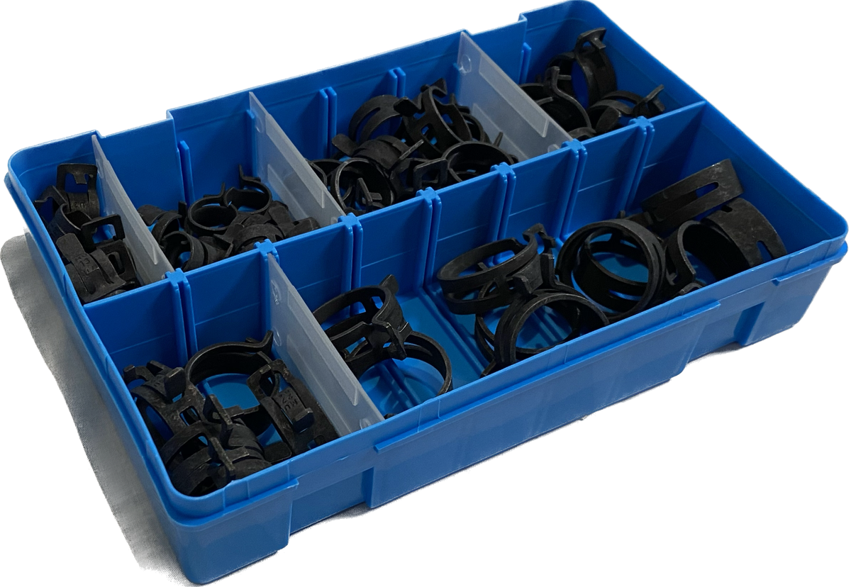 Clip A Molla NORMACLAMP FBS DIN 3021 Spring Band Hose Clamp W1 - 12 Mm. Width Mollette Per Teli Olive - Foto 3