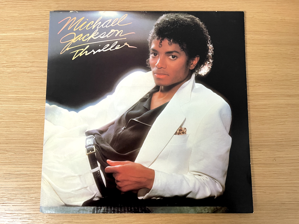 MICHAEL JACKSON THRILLER - RARE BACK COVER ERROR VINYL RECORD QE