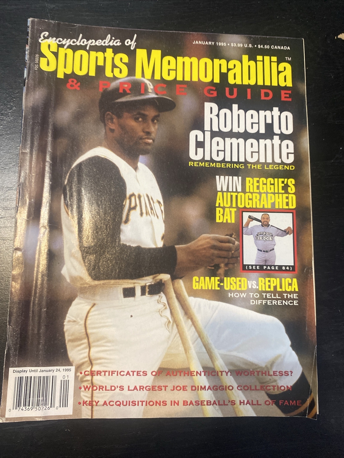Encyclopedia Of Sports Memorabilia & Price Guide Jan.1995 (Roberto