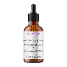 Pure Vitamin C Hyaluronic Acid Serum 30% for Face BEST Anti Aging 60 ml