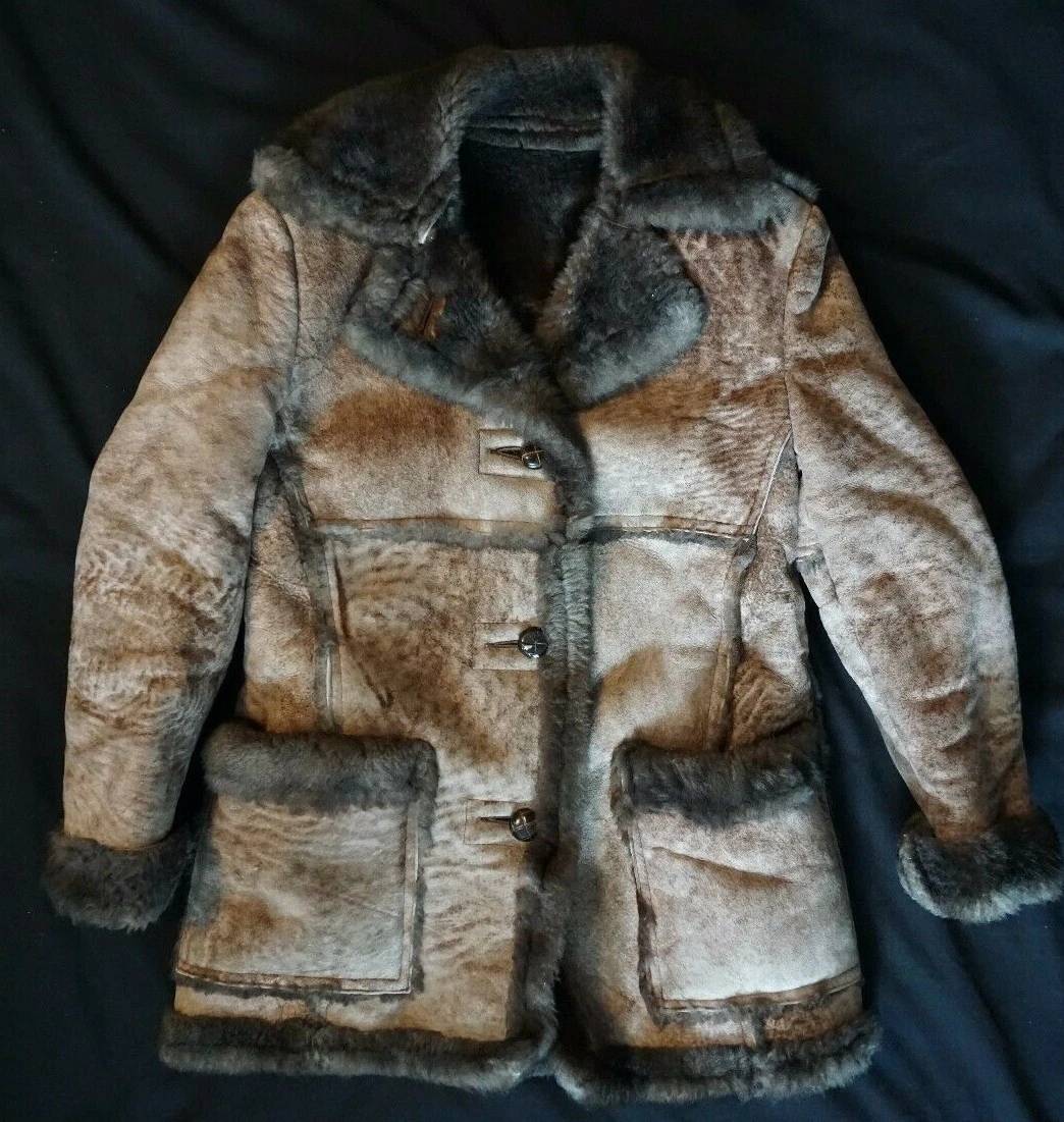 Schott fur best sale coat