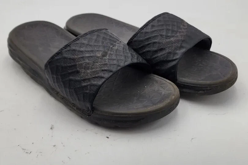 Nike Benassi Solarsoft Slides Sandals Black Anthracite 705474 091 Men s Size 7