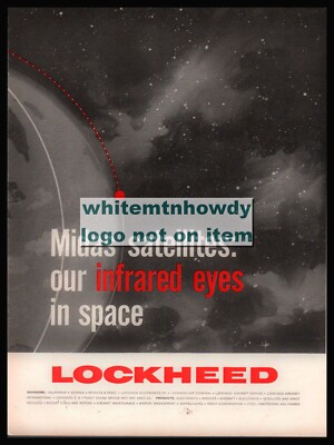 1960 LOCKHEED Midas Satellites AD US Air Force Missile Defense Alarm System USAF