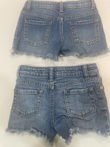 Cat & Jack Girl’s Shorts Blue Jean Denim Adjustable Waist Size 4/5 - Picture 2 of 10