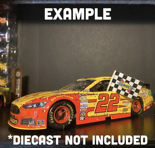 NASCAR Diecast Flags 1/24 Champion First Wins Checkered Logano Elliott Larson - Bild 6 von 14