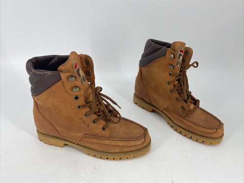 brown fila boots
