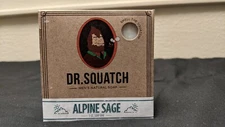 Dr Squatch Soap Alpine Sage Men's Fresh 100% Natural Handmade 1 bar 5 OZ