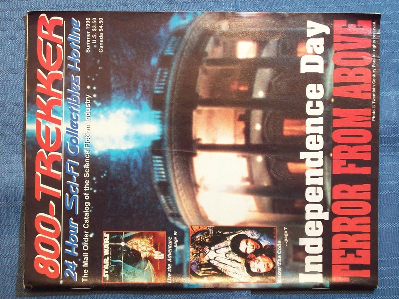 STAR TREK 800-TREKKER 24 HOUR SCI-FI COLLECTIBLES HOTLINE 1996 MAIL ORDER CATALO