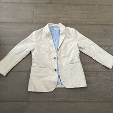 H M Boys Heather Beige Coat Size 6/7