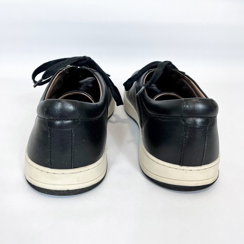 Zapatillas Johnston & Murphy 1850 de cuero negro con cordones para hombre 13M - Imagen 6 de 9