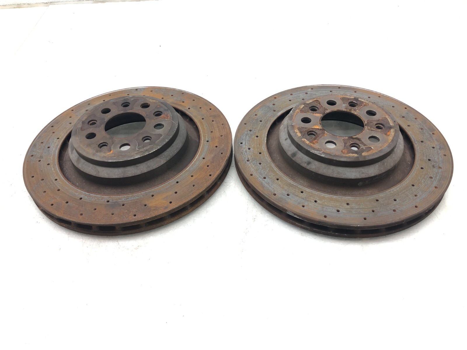 2014-2020 MASERATI GHIBLI S REAR AWD BRAKE ROTORS SET X2 OEM.