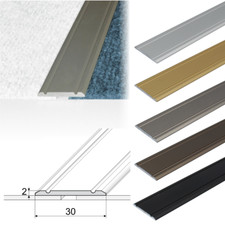 2.7m FLAT ALUMINIUM DOOR FLOOR EDGING BAR-TRIM-THRESHOLD-30mm various colour A02