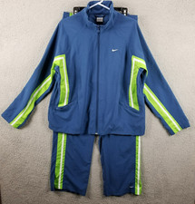 Vintage Nike Suit Track Set Womens XL Center Swoosh Jacket Pants Y2K Retro
