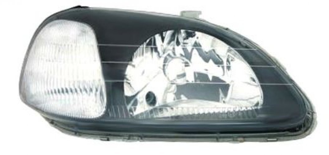 Phare avant droite Honda Civic 4 portes bloc optique de remplacement halogène pour berline 1995-2001
