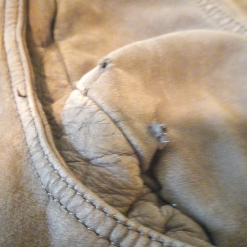 Vtg Reed Sportswear Brown Leather Bomber Jacket-Size 44L-Removable Liner-Pockets - Picture 11 of 11
