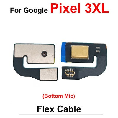 Top Buttom Mic Microphone Flex Cable for Google Pixel 2 4XL 3XL 5 7 6 Replace