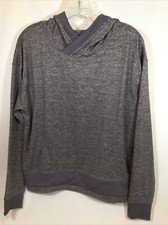 Mondetta Women's Ultra Soft Pullover Lightweight Grey Heather Hoodie Size Small