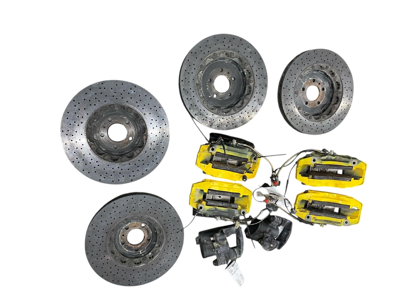 2019-2021 MCLAREN 600LT CARBON CERAMIC BRAKE ROTOR & CALIPER SET RACING & BREMBO