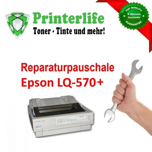 Servicepauschale Reparatur Wartung Nadeldrucker Epson LQ-570+ mit Rechnung
