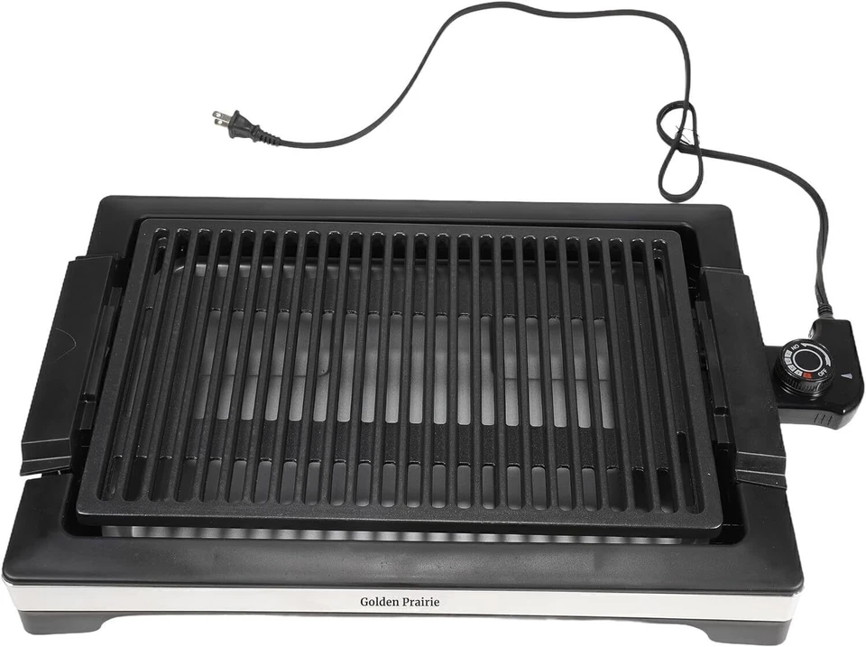 Smokeless Indoor Electric BBQ Grill Portable Electric Barbecue 1600W US Stock - Image 3 of 4