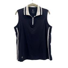 GG blue luxe sport large tank top athletic Lilly navy golf tank