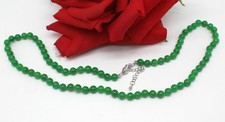 Neu ohne Etikett JTV grüne Jadeit Perlen 22 Zoll Halskette KATZENRETTUNG