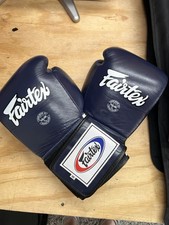 Fairtex Muay Thai Boxing Gloves 16 Oz Blue Ge...