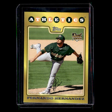 Fernando Hernandez Rookie #RV23 2008 Topps Oakland Athletics Baseball Card MLB. rookie card picture