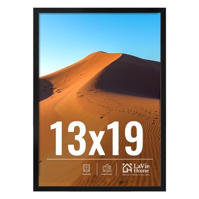 LaVie Home 13x19 Picture Frame for Wall Display, Black 13x19,