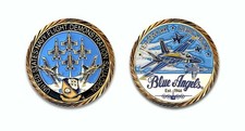 Moneda Desafío Diamante Solo 2" Super Hornet Ángeles Azules Marina de los Estados Unidos