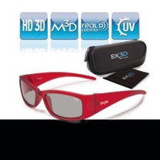 EX3D Kids 3D Glasses Passive Polarizer Glasses Girls HD 3D TV Projector