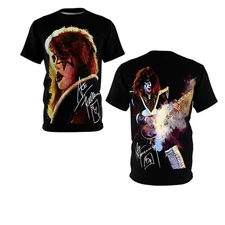 Rare Ace Frehley Men Thank You Memories T Shirt 3D AOP Black N1Y1