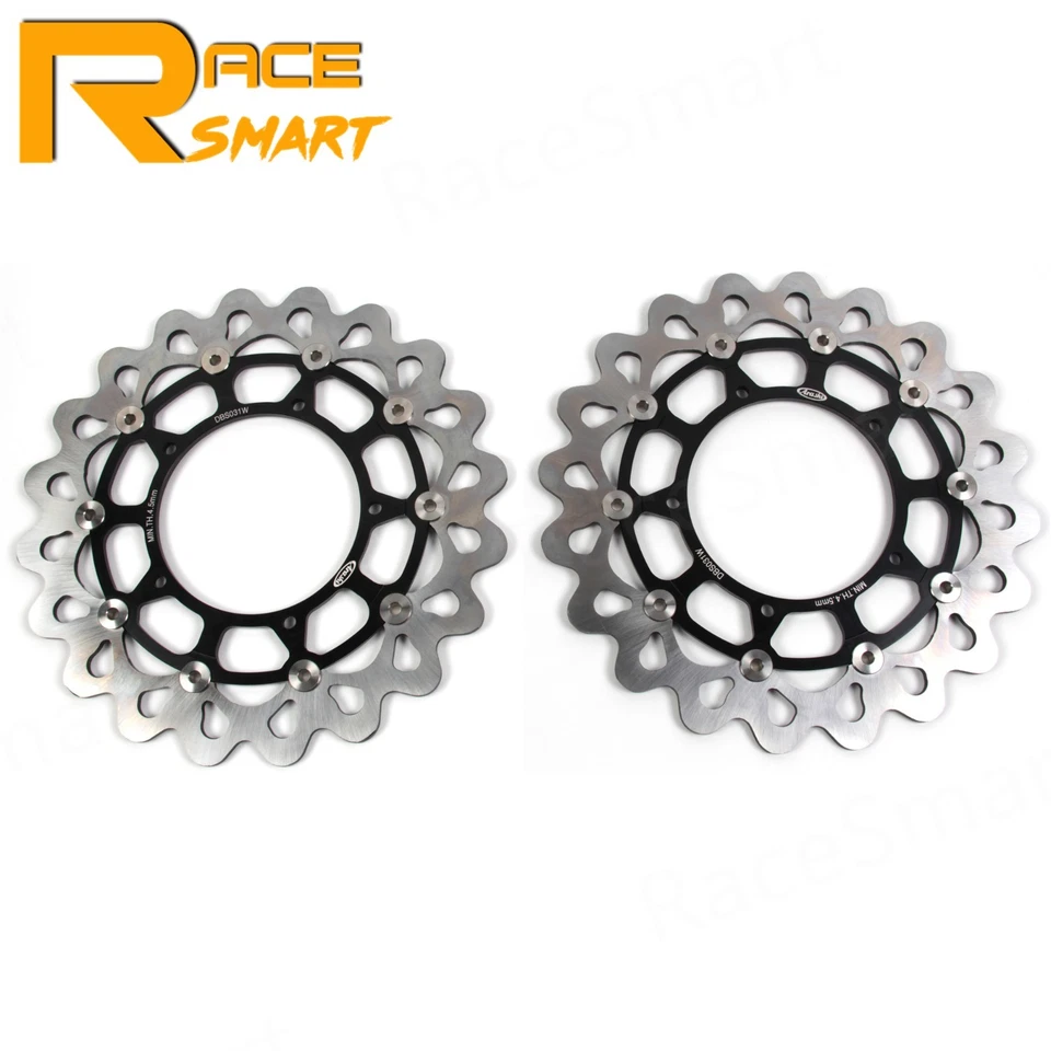 Arashi Front Brake Rotors For Yamaha YZF R1 R1M 2015-2021 R1S 16-17 R6 2017-2020 - Image 2 of 4