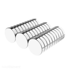 12 x 3 mm Neodymium Rare Earth Permanent Disc Magnets N52 30 Pack 