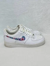 Nike Air Force 1 Men's Custom Size 8.5 White Sneakers 315122-111