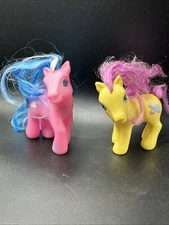 Lot Of 2 My Little Ponies G3 Sparkle Pony Merriweather & Sweet Breeze