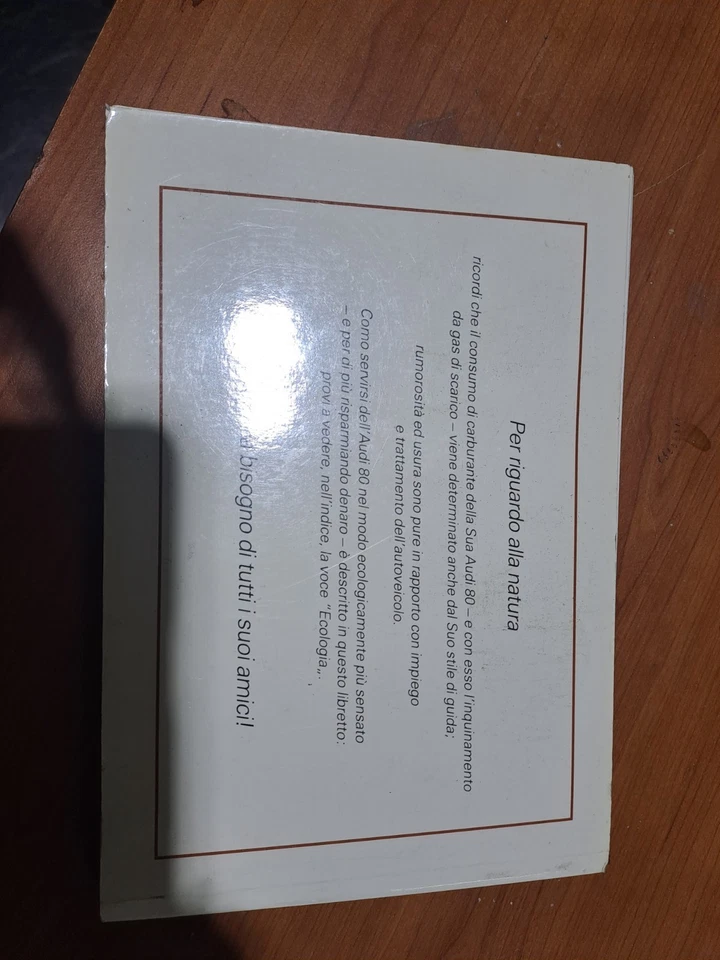 LIBRETTO USO E MANUTENZIONE AUDI 80 - Immagine 2 di 4