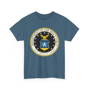 Department of the Space Force Print T-Shirt Air Force Army Military Collectible