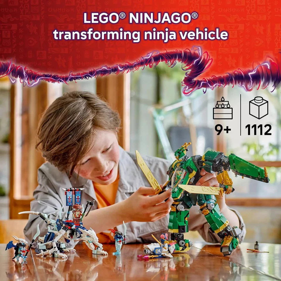 [VENDA QUENTE] LEGO Ninjago Lloyd's Jet Mech 71845 Conjunto de Construção de Brinquedo, 1112 Peças - Imagem 2 de 4
